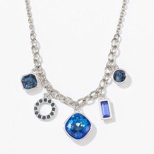 Touchstone Crystal HAPPY DAYS Necklace Blue